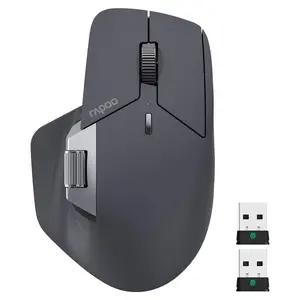 Rapoo MT760 Pro Multi-Mode Wireless Mouse – 12000 DPI, 2000Hz Polling, NearLink, Bluetooth 5.0, 11 Programmable Buttons – Light Black