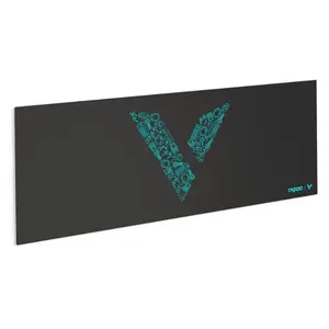 Rapoo V1L Extra Large Gaming Mouse Pad – 800 × 300mm, Anti-Slip Base, Stitched Edge, Black