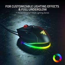 Razer Basilisk V3 Wired, Customizable Ergonomic Gaming Mouse: Fastest Gaming Mouse Switch - Chroma RGB Lighting - 26K DPI Optical Sensor - 11 Programmable Buttons - HyperScroll Tilt Wheel - Classic Black