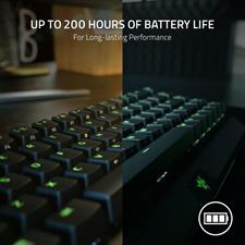 Razer BlackWidow V3 Mini HyperSpeed 65% Wireless Mechanical Gaming Keyboard: Yellow Mechanical Switches Linear & Silent - Doubleshot ABS Keycaps - Chroma RGB - Up to 200 Hr Battery Snap Tap