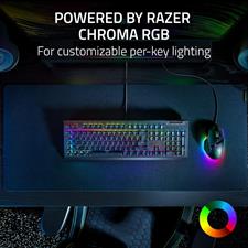 Razer BlackWidow V4 X (Green Switch) - Mechanical Gaming Keyboard with Razer Chroma RGB (Clicky Mechanical Switches, 6 Dedicated Macro Keys, Doubleshot ABS Keycaps)