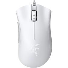 Razer DeathAdder Essential Gaming Mouse: 6400 DPI Optical Sensor - 5 Programmable Buttons - Mechanical Switches - Rubber Side Grips - Mercury White