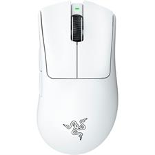 Razer DeathAdder V3 Pro Wireless Gaming Mouse: 64g Lightweight Ergonomic - 30K DPI Optical Sensor - Gen-3 Optical Switches - 8 Programmable Controls - Up to 90 Hr Battery - White