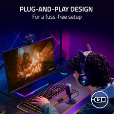 Razer Seiren V3 Mini USB Microphone: Condenser Mic - Supercardioid Pickup Pattern - Tap-to-Mute Sensor with LED Indicator - Shock Absorber - Ultra Compact - PC, Discord, OBS Studio, XSplit - Black, White Pink