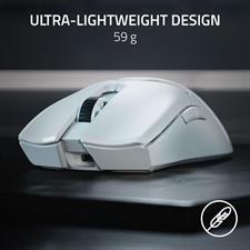 Razer Viper V2 Pro HyperSpeed Wireless Gaming Mouse: 59g Ultra-Lightweight - Optical Switches Gen-3-30K Optical Sensor - On-Mouse DPI Controls - 90hr Battery - USB Type C Cable Included - White, Black
