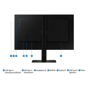 Samsung 24" ViewFinity S6 S60D QHD IPS Monitor 100Hz HDR10 Height Adjustable