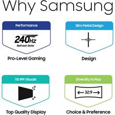 Samsung Odyssey OLED G9 G91SD 49 Inch DQHD 144Hz 0.03ms Curved Gaming Monitor