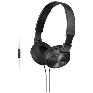 Sony MDR-ZX310AP Wired On-Ear Headphones with Microphone Deep Bass Foldable Design