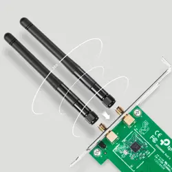 TP-Link TL-WN881ND 300Mbps Wireless N PCI Express Adapter - Internal for Desktop PC