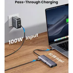 UGREEN 15601 10-in-1 USB-C Hub – 4K HDMI, VGA, 3× USB-A 3.0, Gigabit Ethernet, 100W PD, SD/TF & Audio