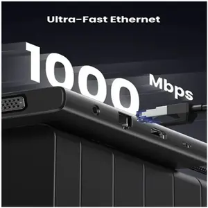 UGREEN 45520 11-in-1 USB-C Docking Station – 4K 60Hz HDMI, 10Gbps USB, 100W PD, Gigabit Ethernet, SD/TF Reader