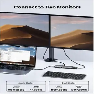 UGREEN 45520 11-in-1 USB-C Docking Station – 4K 60Hz HDMI, 10Gbps USB, 100W PD, Gigabit Ethernet, SD/TF Reader