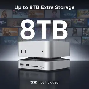 UGREEN Mac mini M4 11-in-1 Docking Station 65487 – 10Gbps USB-C Hub, M.2 NVMe SSD Enclosure, SD/TF Card Reader