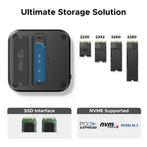 UGREEN Mac mini M4 11-in-1 Docking Station 65487 – 10Gbps USB-C Hub, M.2 NVMe SSD Enclosure, SD/TF Card Reader