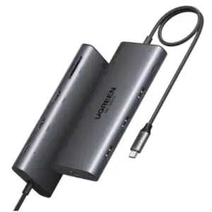 UGREEN Revodok Pro 210 15534 10-in-1 USB-C Hub – Dual HDMI, 100W PD, Gigabit Ethernet, USB-A/C, SD/TF