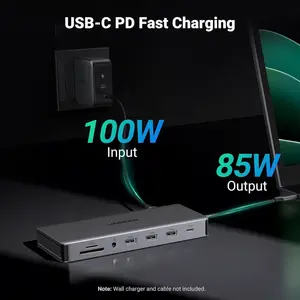 UGREEN Revodok Pro 313 15978 13-in-1 USB-C Docking Station – Triple 4K Display, 10Gbps, 100W PD, Gigabit Ethernet