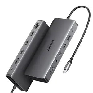 UGREEN Revodok Pro 313 15978 13-in-1 USB-C Docking Station – Triple 4K Display, 10Gbps, 100W PD, Gigabit Ethernet