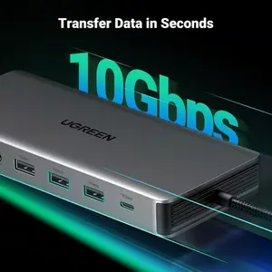 UGREEN Revodok Pro 313 15978 13-in-1 USB-C Docking Station – Triple 4K Display, 10Gbps, 100W PD, Gigabit Ethernet