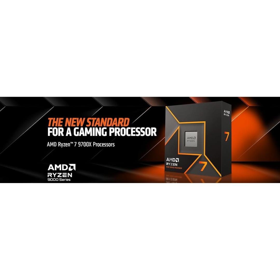AMD Ryzen™ 7 9700X 8-Core, 16-Thread Unlocked Desktop Processor