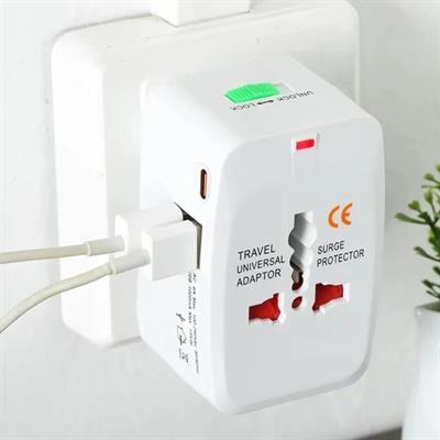 Clopal International Travel Adapter with USB & Type-C Charging Ports