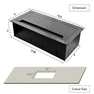 Flip up Tabletop Brush Connectivity Technology Box