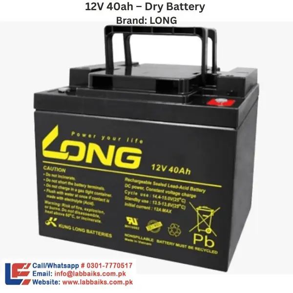 Long Battery 12V-40aH Dry Battery