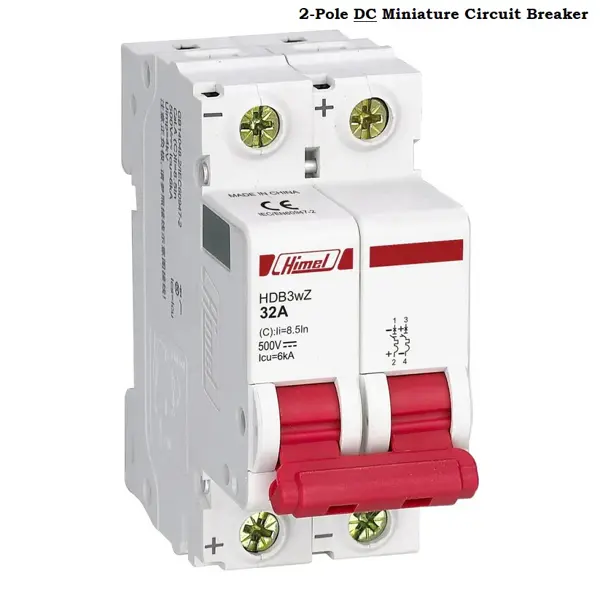 DC Miniature Circuit Breaker Double Pole