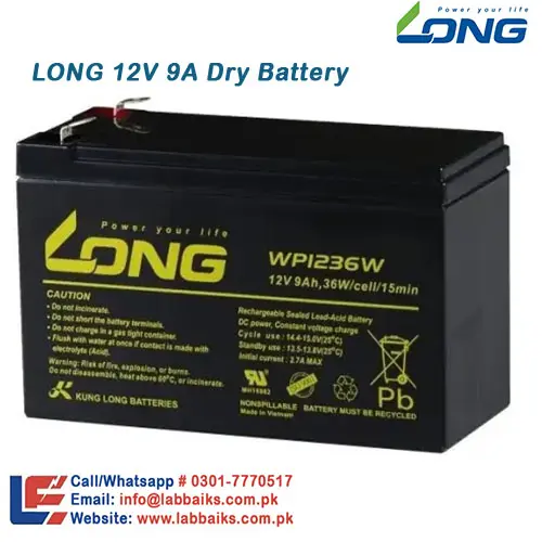 12V 9AH Dry Battery - LONG
