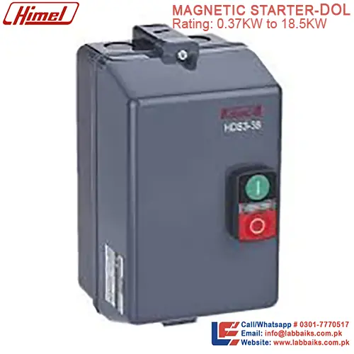 Magnetic DOL Starter for Motor Protection 0.37KW to 18.5KW - IP54