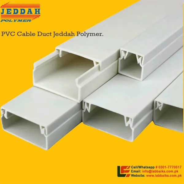Jeddah Cable Duct pvc: 16X16 | LENGTH: 3MTR | COLOR: WHITE
