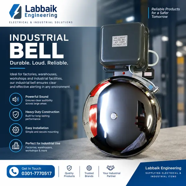 industrial Bell - School Ring Bell alarm bell Hotel bell 220V