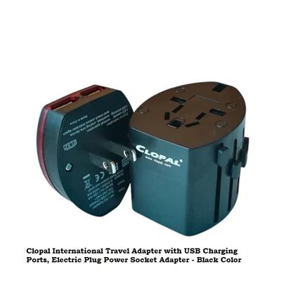  International Travel Adapter with USB Charging Ports