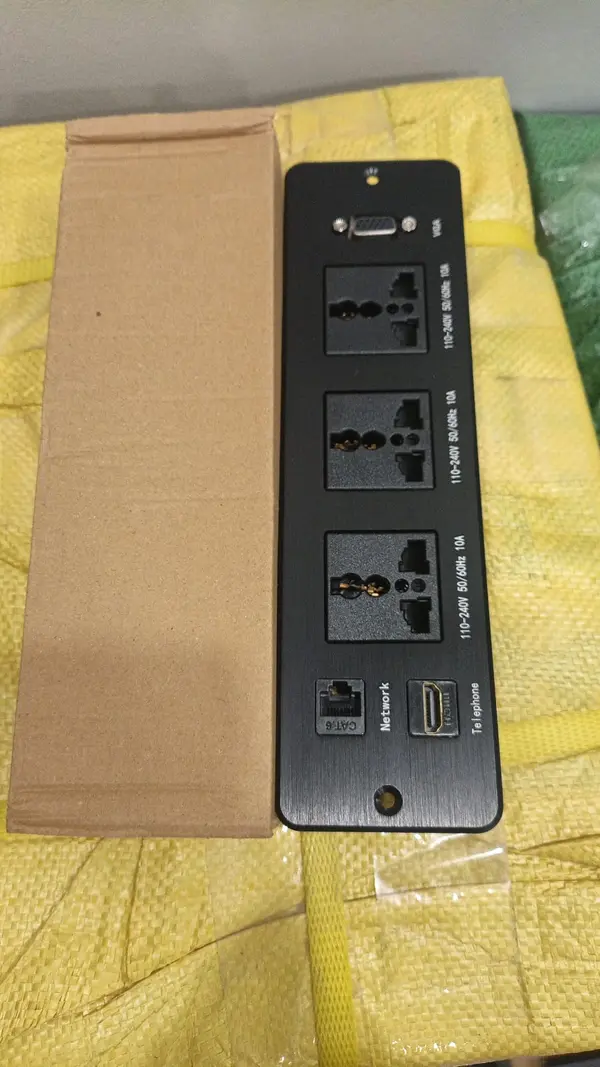 Plate Socket Table Top with Universal ,VGA ,HDMI and Internet
