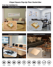 Clopal Pop-Up Technology Floor Box 