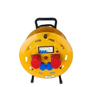 Industrial Reel Trolley / Heavy Duty Portable Power Distribution Drum