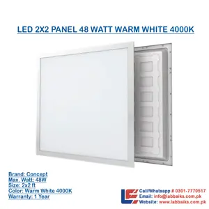 LED 2X2 PANEL 48 WATT WARM WHITE and 4000K