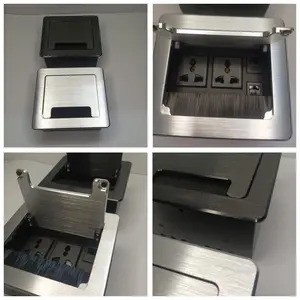 Table Socket Pop Up Box, Technology Box with Two Multi Socket ,1 Internet & 1 Telephone