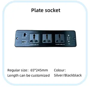 Plate Socket Table Top with Universal ,VGA ,HDMI and Internet