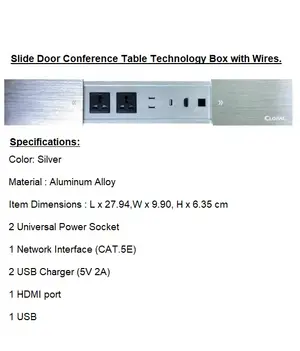 Slider Table socket Technology Box 