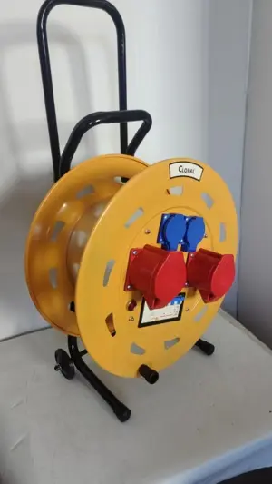 Industrial Reel Trolley / Heavy Duty Portable Power Distribution Drum