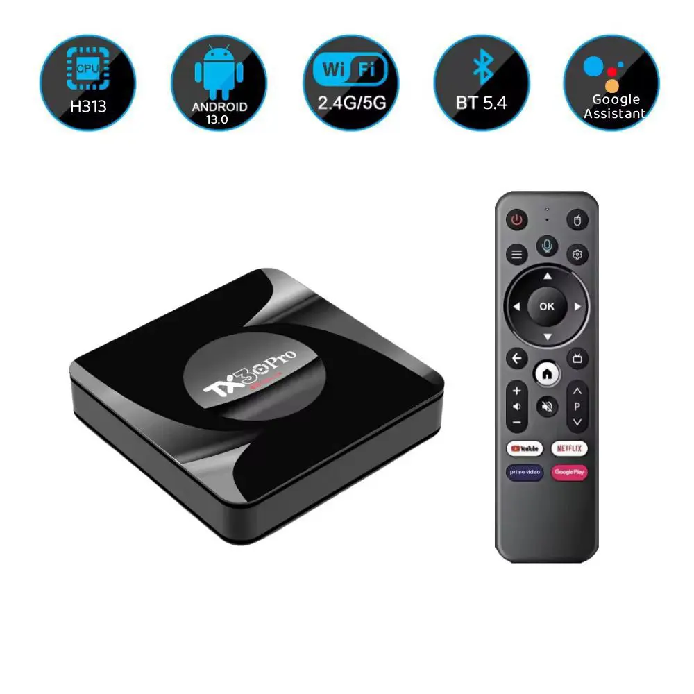 TX30 Pro Android TV Box 8GB/128GB | 4K | Android 13 – Laptoys.pk