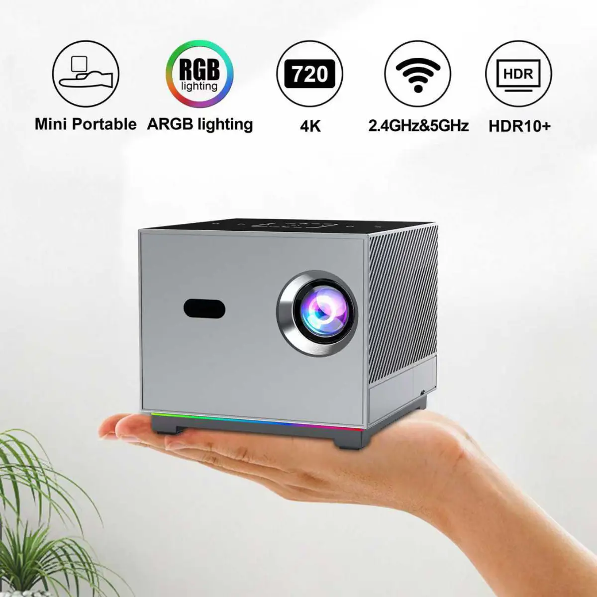 XNANO X3 Mini Projector – HD 720p, 4K/8K Decoding, Android 11 | Rs