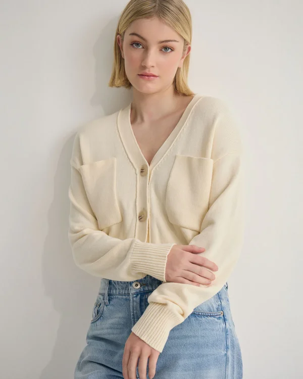 Violet Cotton Cardigan
