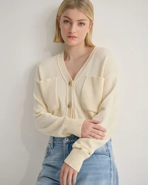 Violet Cotton Cardigan