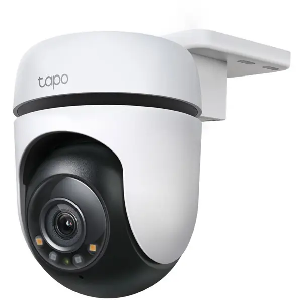 TP-Link Tapo C510W Outdoor Pan Tilt Security WiFi Camera, 2K Resolution, 360° View, Color Night Vision, IP65, Black