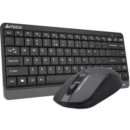 A4Tech Fstyler FG1112S Compact Desktop Set, 2.4GHz Wireless, Silent Clicks, 1200 DPI, Up to 12 Months Battery Life, Black
