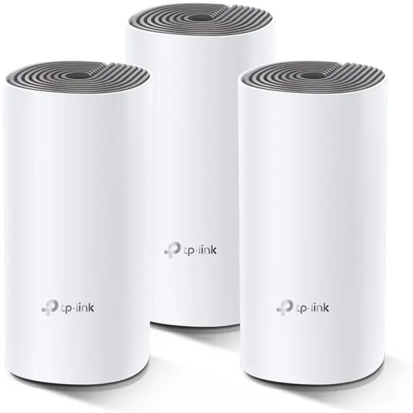 TP-Link Deco E4 AC1200 Whole Home Mesh Wi-Fi System, Wi-Fi 5 Dual-Band Up To 1167Mbps, Up To 4,500 Square Feet Coverage, Up To 100 Devices, 3-Pack
