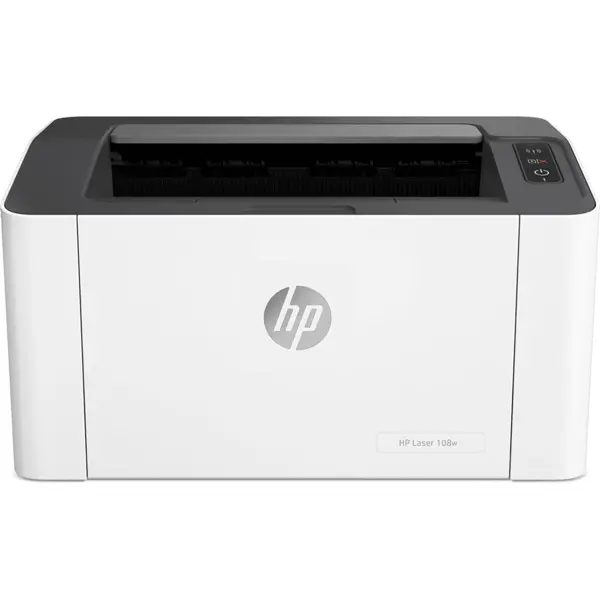 HP Laser 108w Printer, Monochrome Laser Printer, 21ppm, USB and WiFi, Compact Design (Official Warranty)