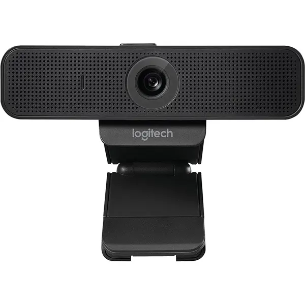 Logitech C925e Business Webcam, 1080p 30fps, 78 Degree FOV, Autofocus, RightLight 2, Dual Omnidirectional Mics, H.264, USB-A, Privacy Shutter, Black, 960-001076