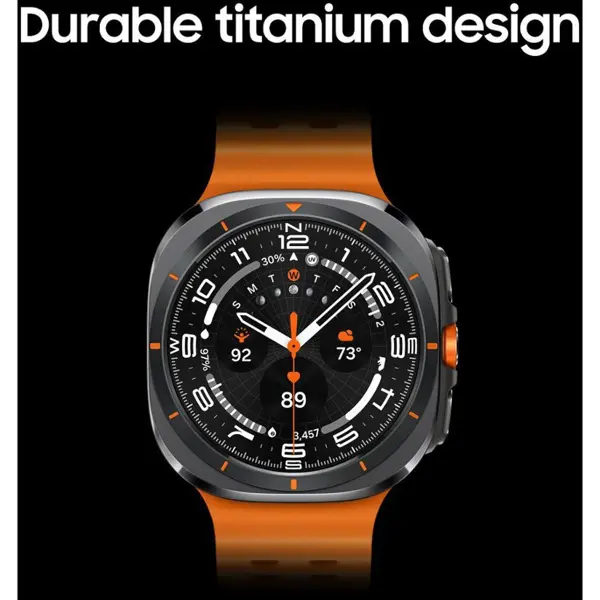 Samsung Galaxy Watch Ultra 2024 47mm LTE AI Smartwatch, Titanium Silver, Energy Score, Wellness Tips, Heart Rate Tracking, Sleep Monitor, Fitness Tracker, GPS